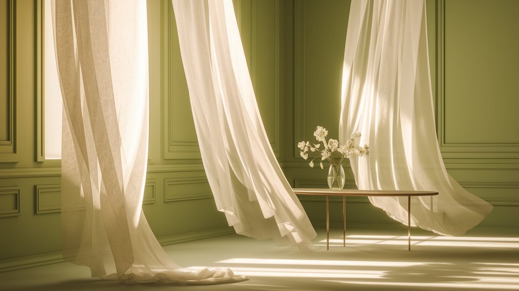 Białe zasłony podkreślają elegancję